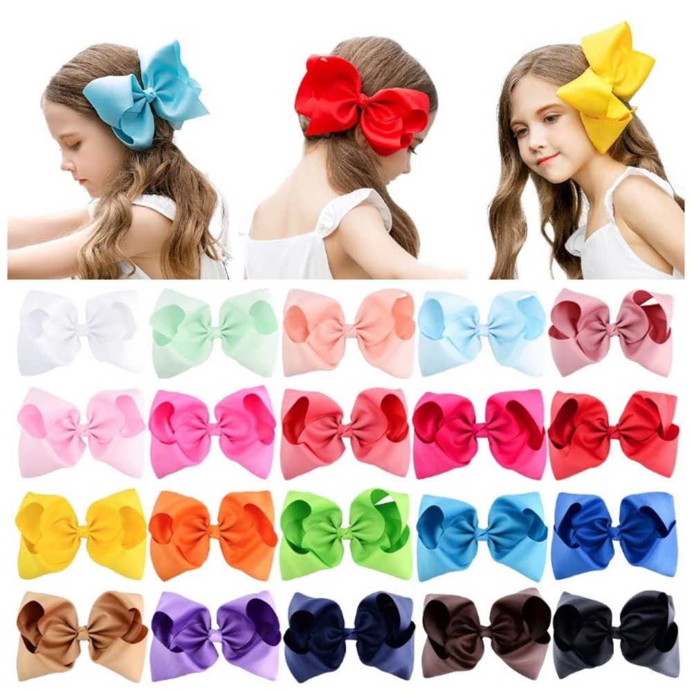 Huge bow hair clips